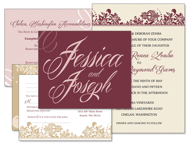 Jessica & Joseph Wedding Invitation