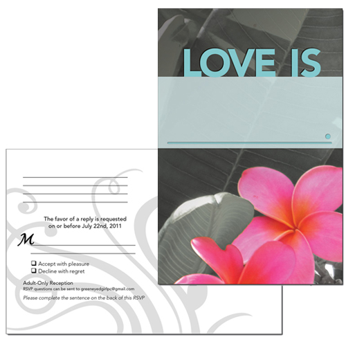 RSVP Wedding Postcard